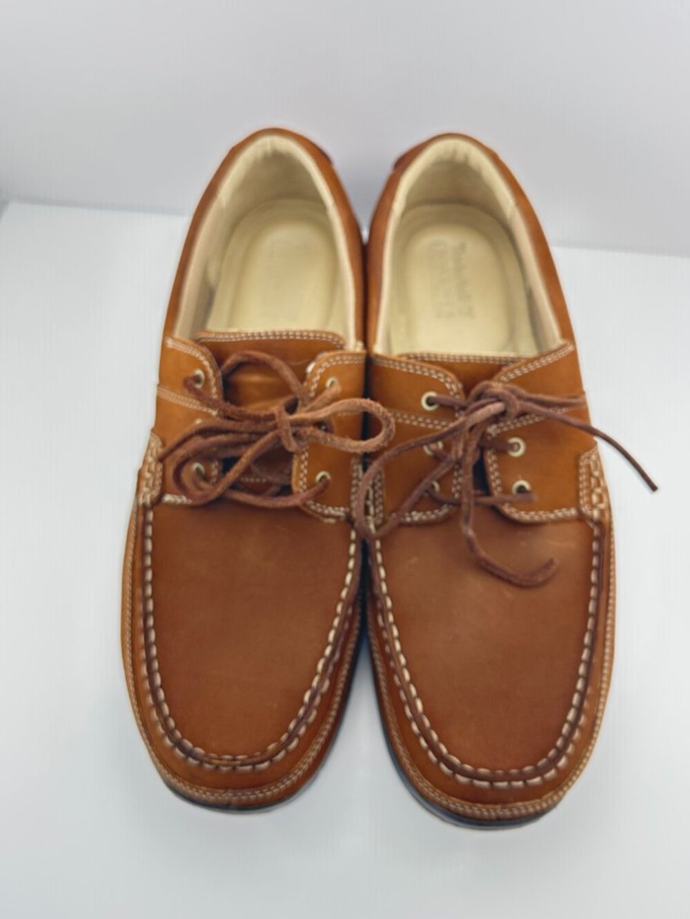 TIMBERLAND EARTHKEEPERS CUPSOLE BROWN SUEDE LEATHER MEN'S MOCCASIN SIZE 13 W - Picture 9 of 12